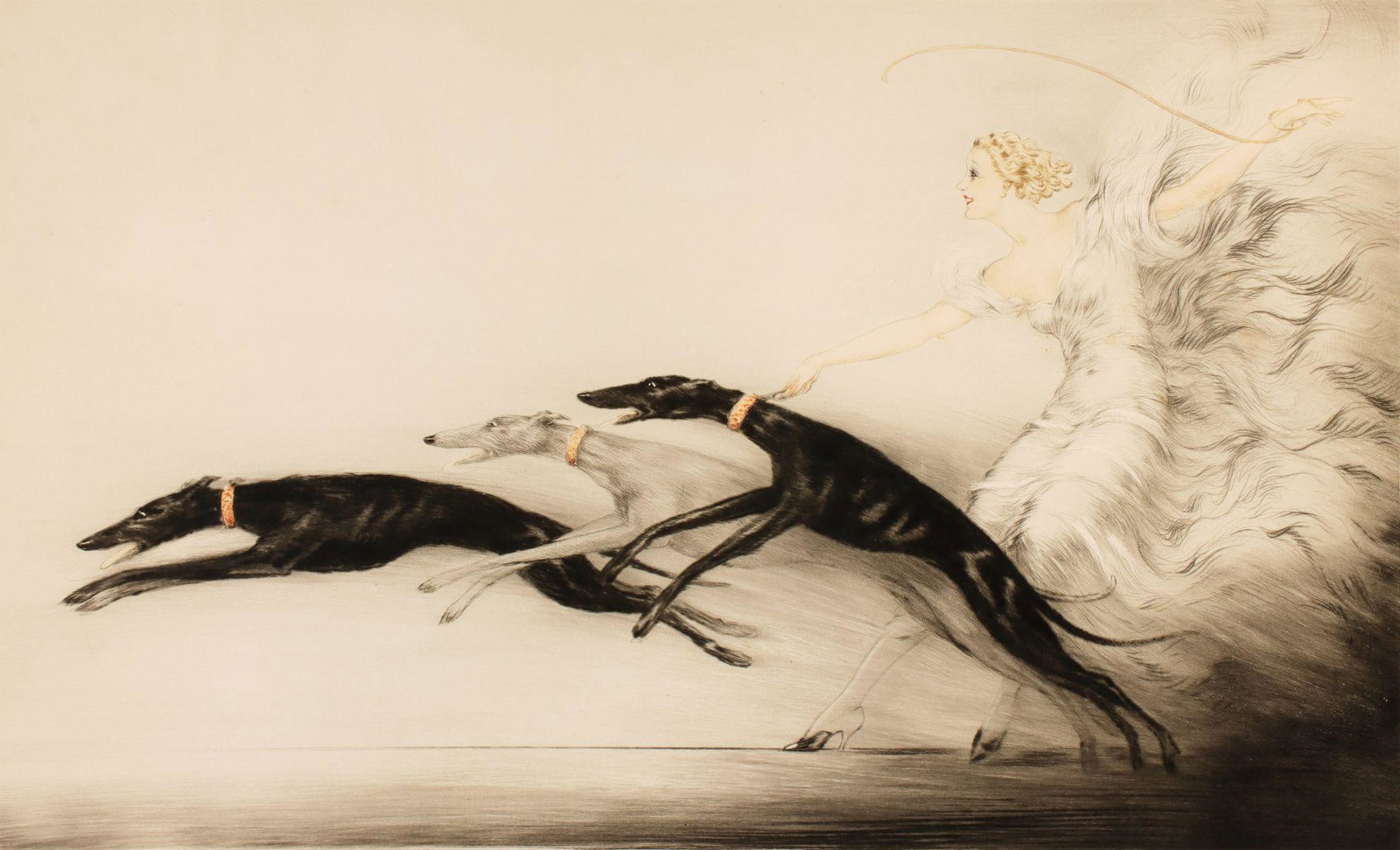 LOUIS ICART (1888-1950) PENCIL SIGNED ETCHING (1 of 18)