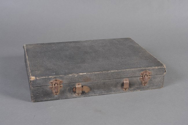 SEARS ROEBUCK ENERGEX VIOLET RAY APPARATUS TYPE 17-A: Antique medical violet ray kit by Sears Roebuck, no 17-A. Includes wand, eight electrodes, hardened rubber ball pump, and form-fitted case with Sears Roebuck plaque applied. Measures