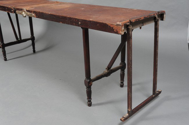 AN 1886 B.F. GLEASON EMBALMING TABLE & BOTTLES - 3