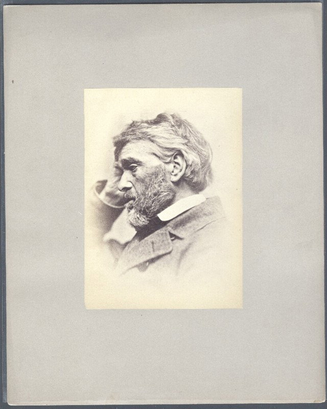 CARLYLE, THOMAS (1795-1881) SIGNED LETTER PLUS ALBU: ALS, dated June 22, 1850, with a corner missing, plus an albumen photograph print attributed to Julia Margaret Cameron. Carlyle was a Scottish satirical writer and essayist who abandoned his clerical 