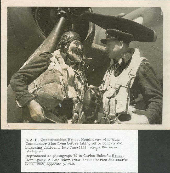 ARCHIVE OF 20TH C. ARTIST, LITERARY AND HISTORICAL: Ernst Morris signed letter, Kate O'Brien signed letter, Lemuel Norrell archive, Jeffrey Morin archive, Ernest Hemingway WWII photo, Lillian Carter signature clipping, John Henry Newman clipping, Eliza