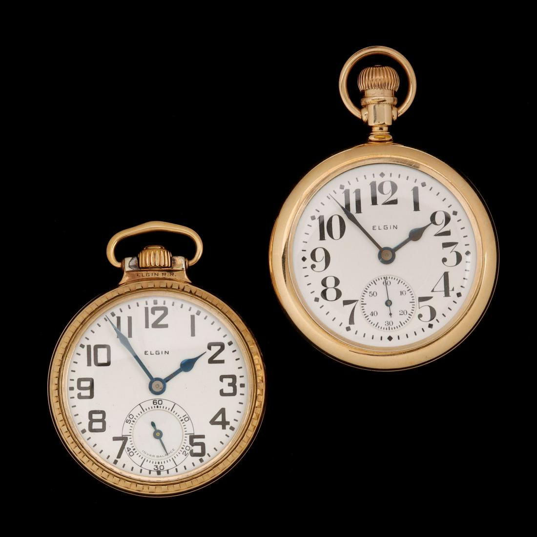 ELGIN BW RAYMOND RR GRADE WATCH, PLUS ANOTHER (1 of 15)