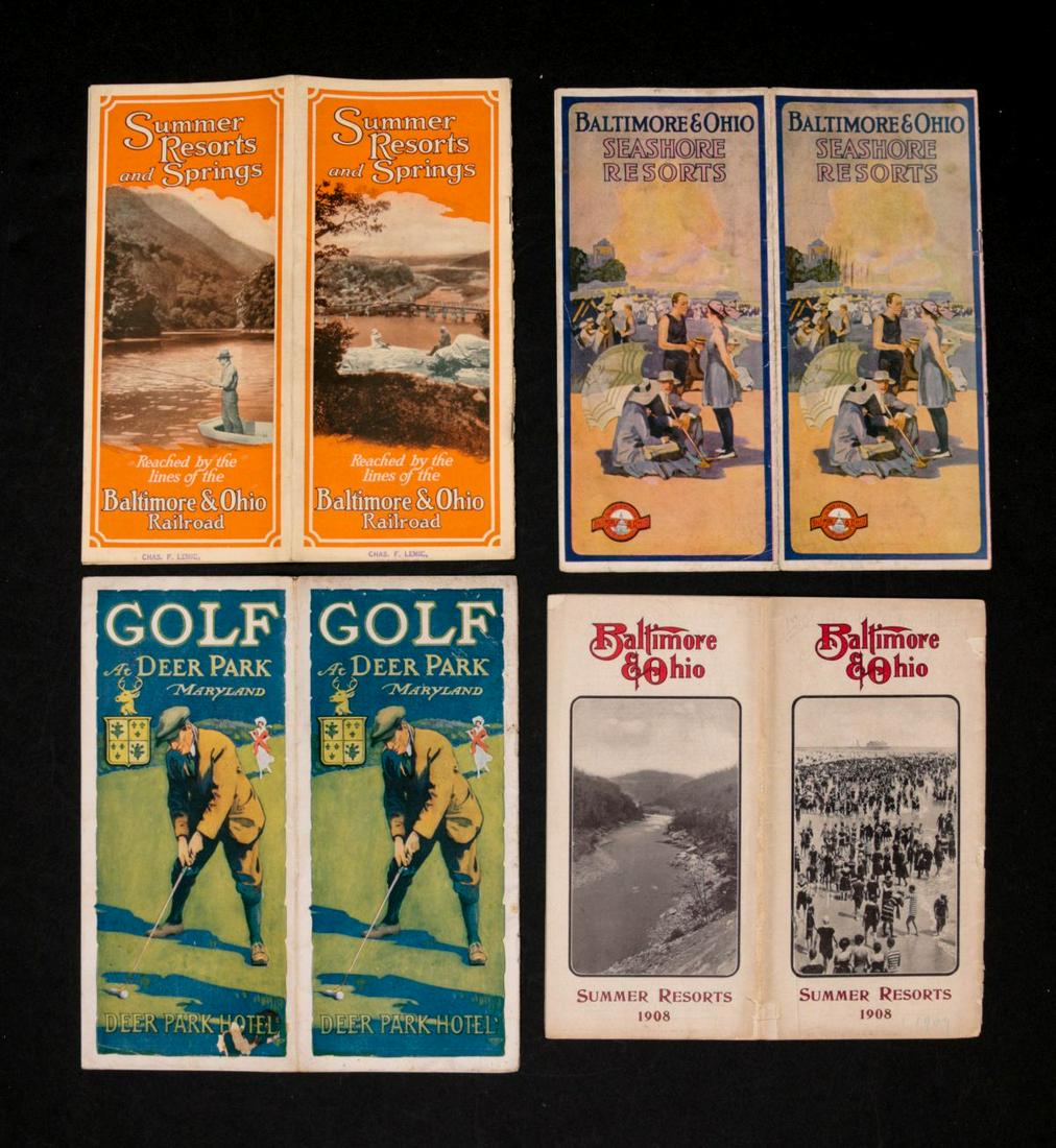 A COLLECTION OF B & O RR TRAVEL ADVERTISING (12PCS) (1 of 6)