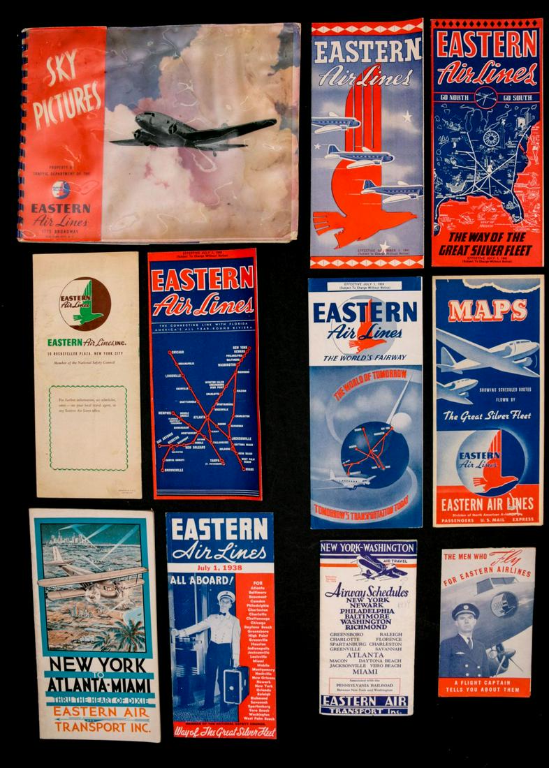 1940s/50s EASTERN AIR LINES BROCHURES ETC (24PCS) (1 of 8)