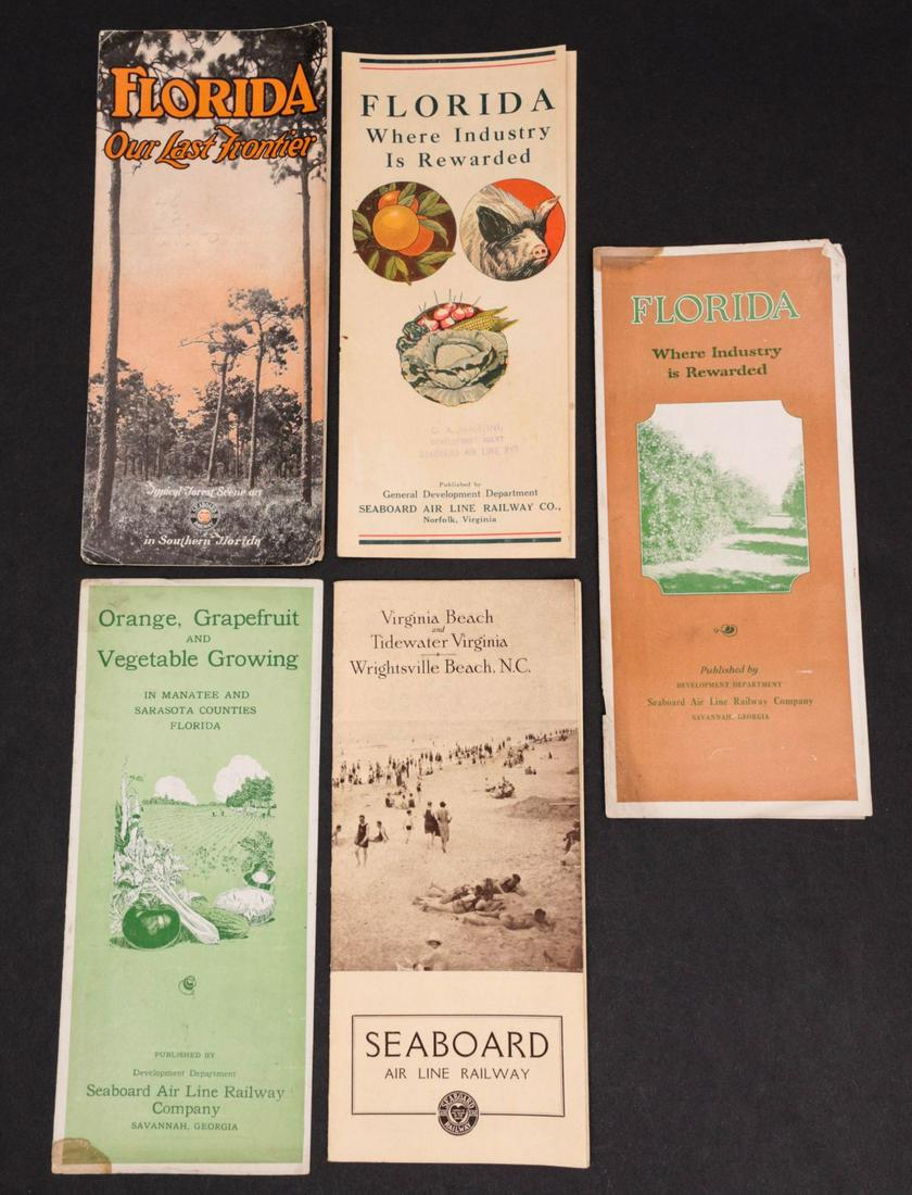 1920s SEABOARD AIRLINE RAILWAY EPHEMERA (16PCS) (1 of 14)