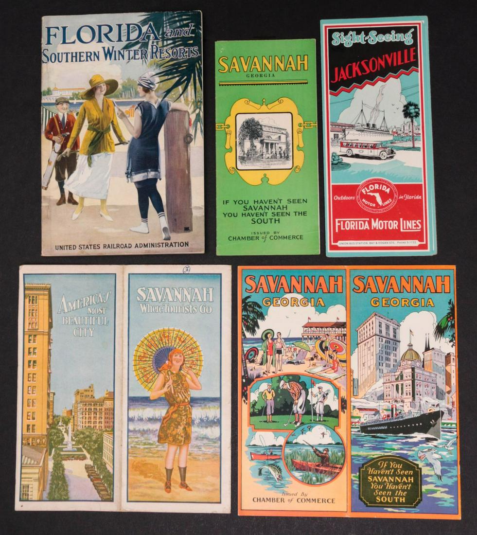 CIRCA 1920 SOUTHEAST US TRAVEL BROCHURES (22PCS) (1 of 12)