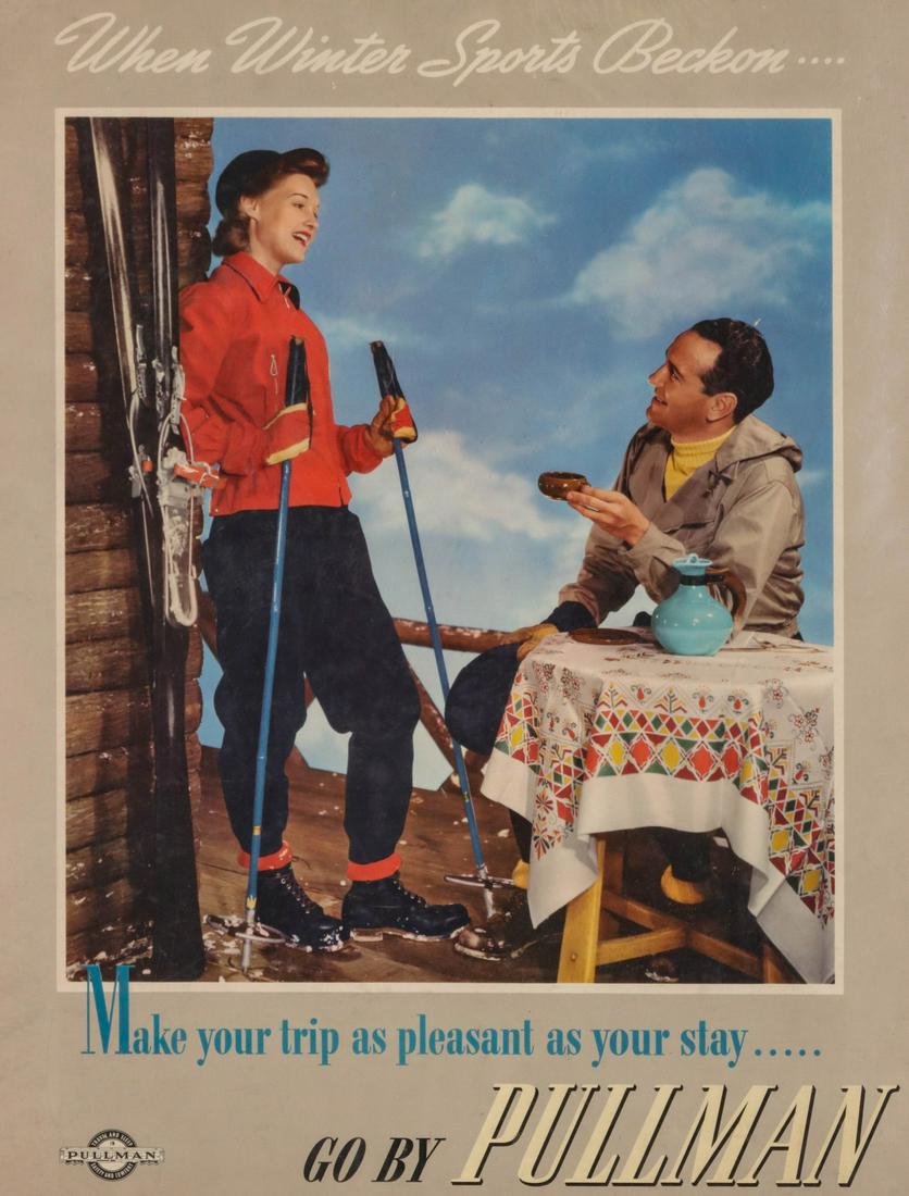 A PULLMAN ADVERTISING POSTER CIRCA 1941 (1 of 9)
