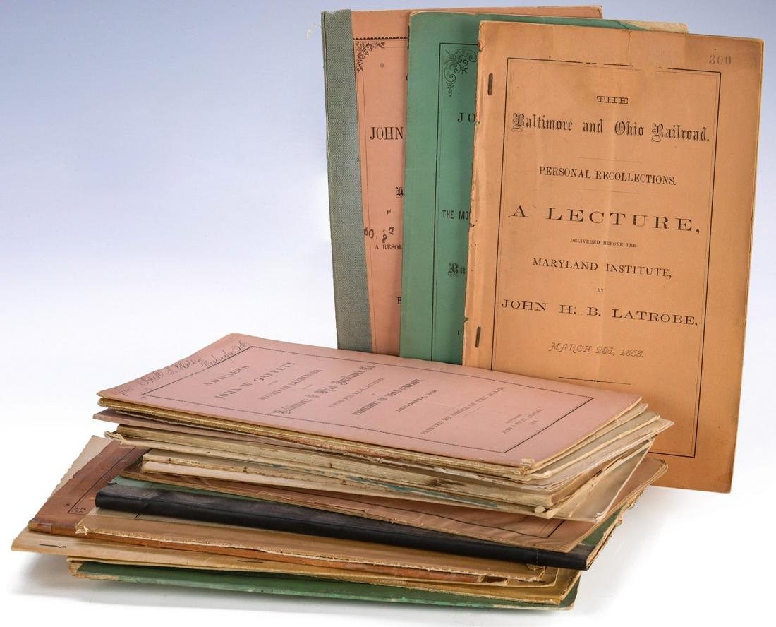 B & O RAILROAD ANNUAL REPORTS CIRCA 1844 TO 1875 (1 of 6)