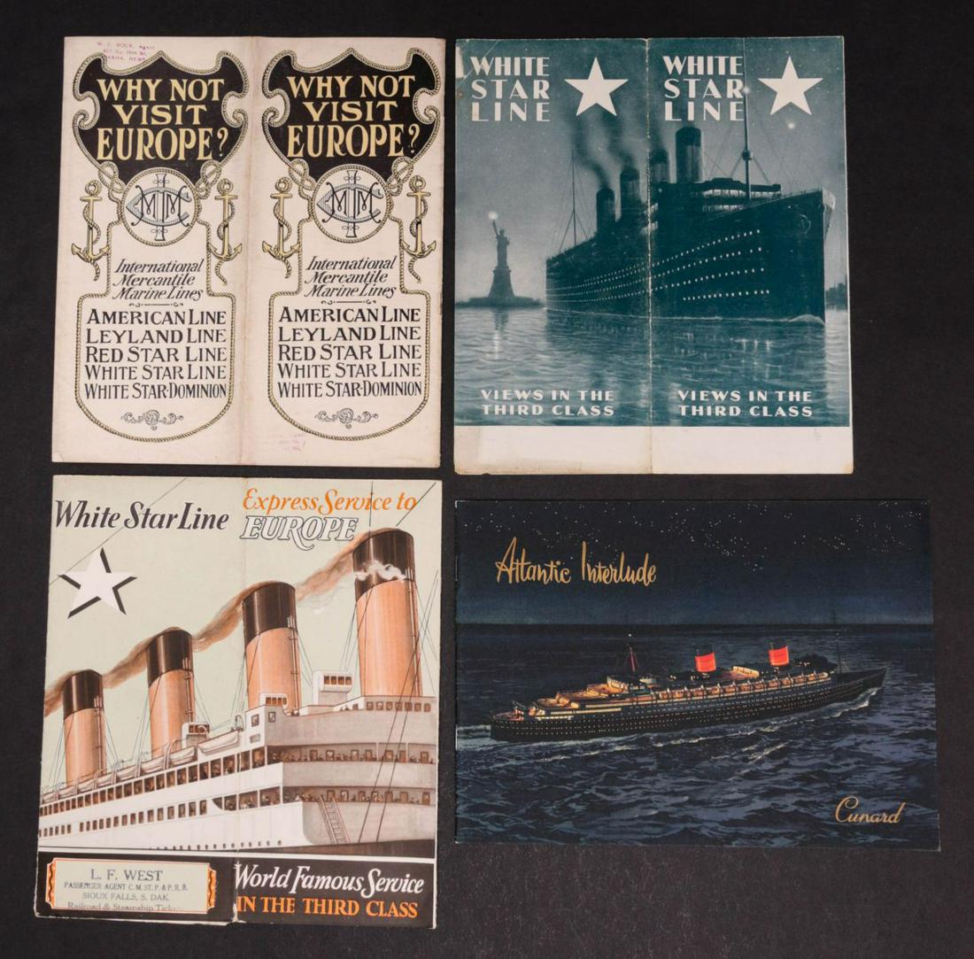 EARLY 20TH C. STEAMSHIP TRAVEL BROCHURES (15PCS) (1 of 10)