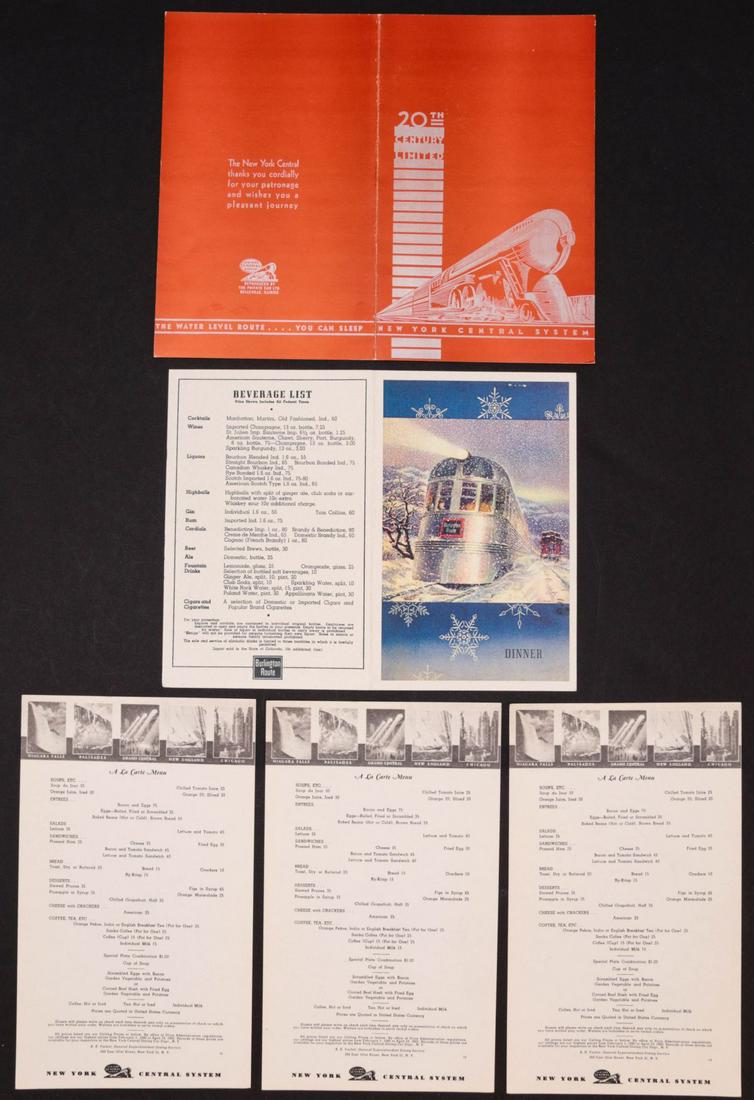 18 MOPAC, BURLINGTON, ROCK ISLAND DINING CAR MENUS (1 of 14)