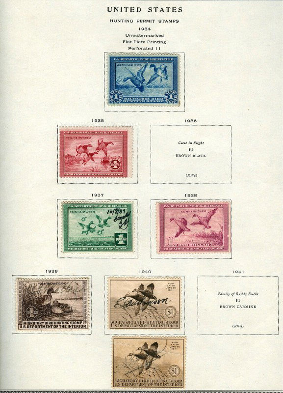 16 DUCK STAMPS & MIGRATORY FROM 1934-1962 - 2