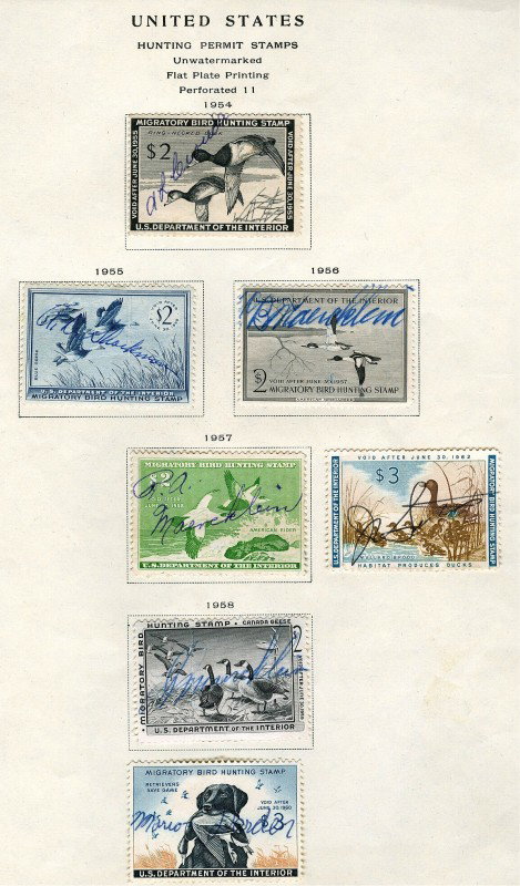 16 DUCK STAMPS & MIGRATORY FROM 1934-1962 - 3