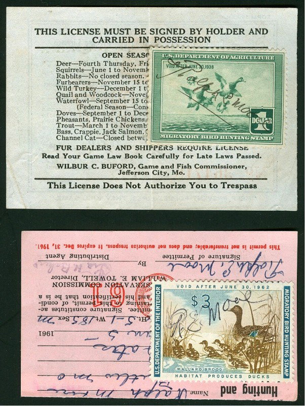 16 DUCK STAMPS & MIGRATORY FROM 1934-1962 - 4