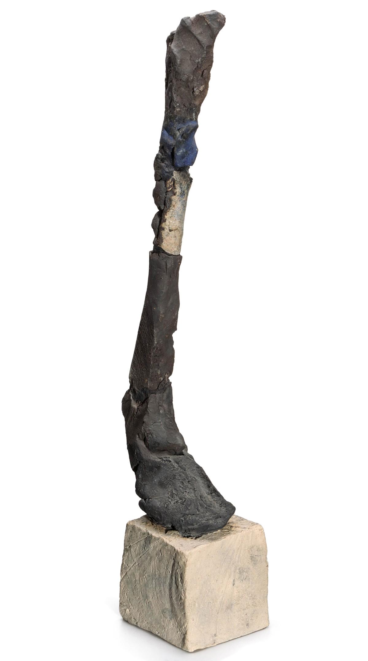 STEPHEN DeSTAEBLER (1933-2011) STONEWARE LEG ON PLINTH (1 of 16)