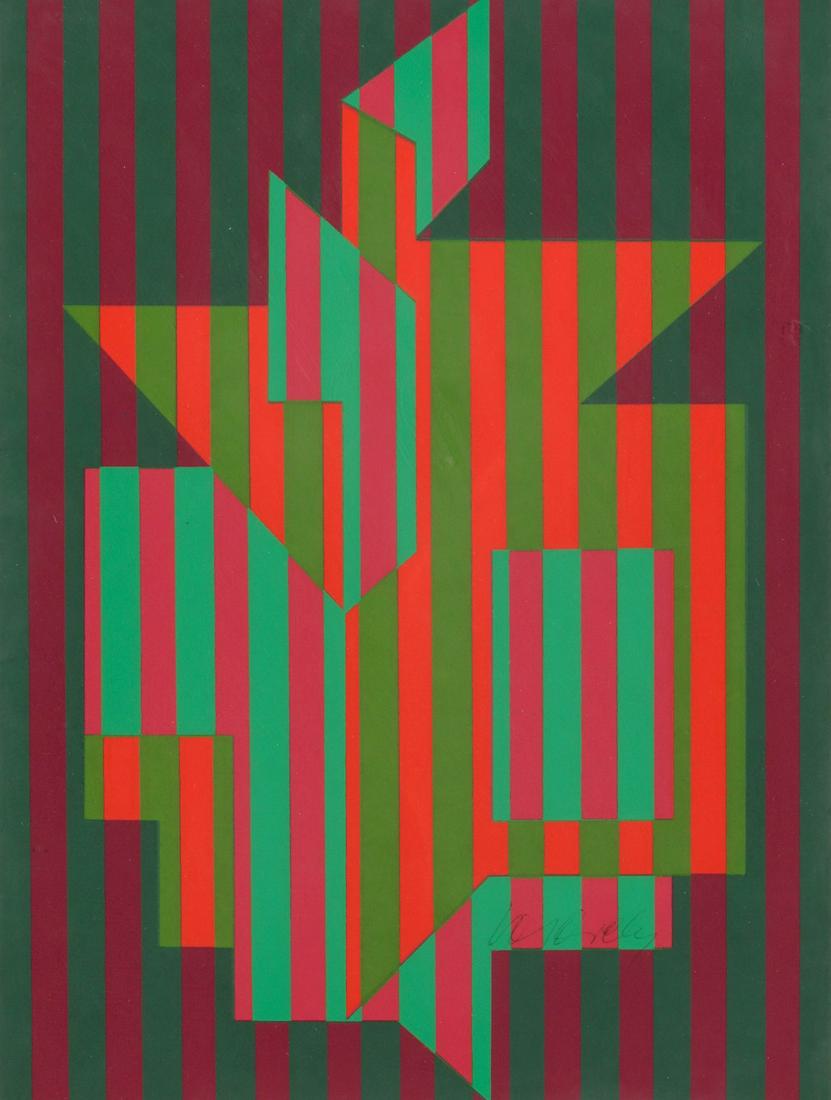 VICTOR VASSARELY (1906-1997) SIGNED SILKSCREEN (1 of 10)