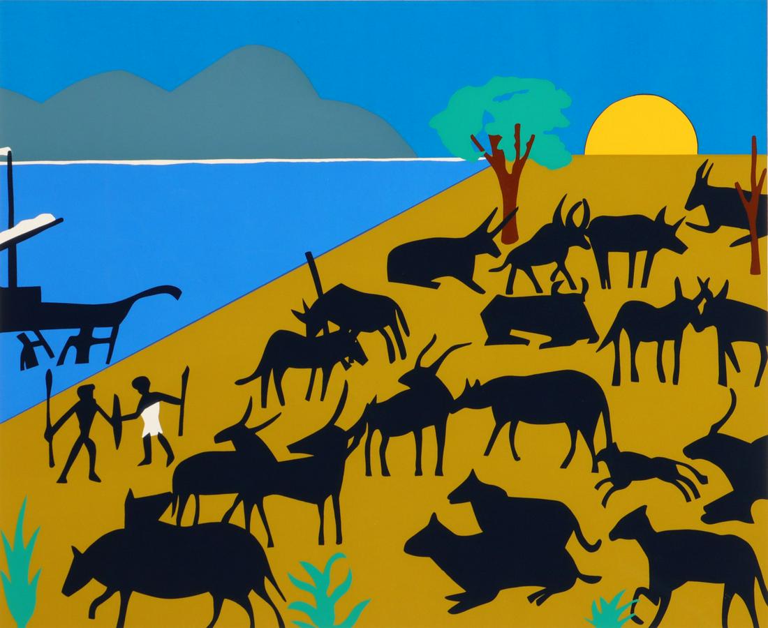 ROMARE BEARDEN (1911-1988) PENCIL SIGNED SERIGRAPH (1 of 12)