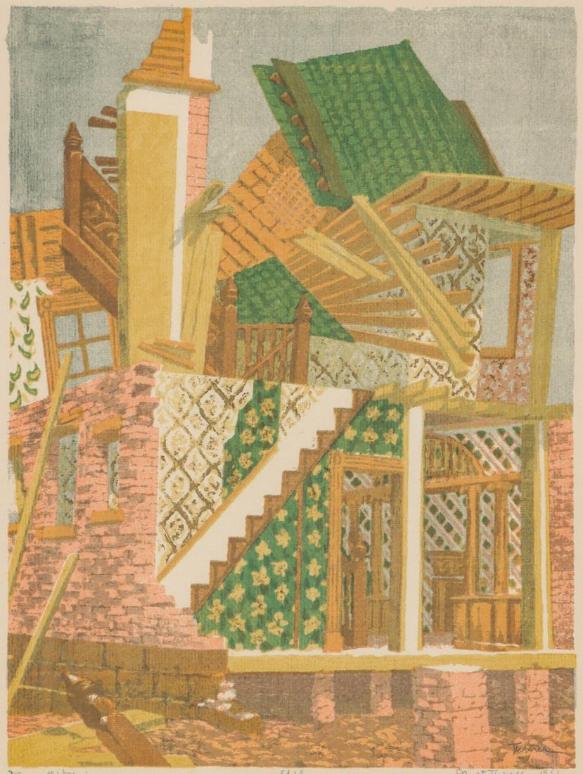 JANET TURNER (1914-1988) RARE PENCIL SIGNED SERIGRAPH (1 of 10)