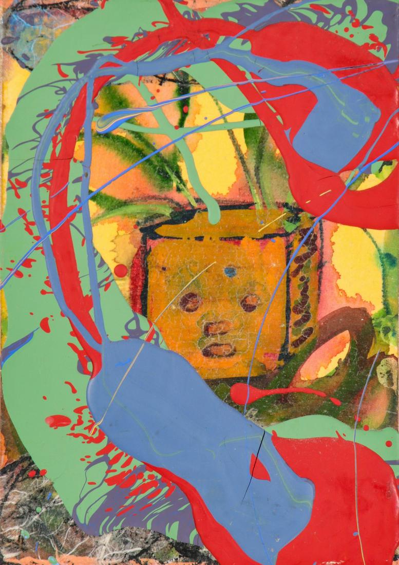 MARK COOPER (B. 1950) MIXED MEDIA ON PANEL: Mark Cooper (Born 1950) Jacks are Wild 2007 The post-modern work by American multimedia artist and Boston College professor Mark Cooper, whose resume lists major exhibitions in museums all over the wo