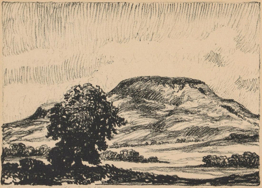 C.A. SEWARD (1884-1939) PENCIL SIGNED LITHOGRAPH (1 of 9)