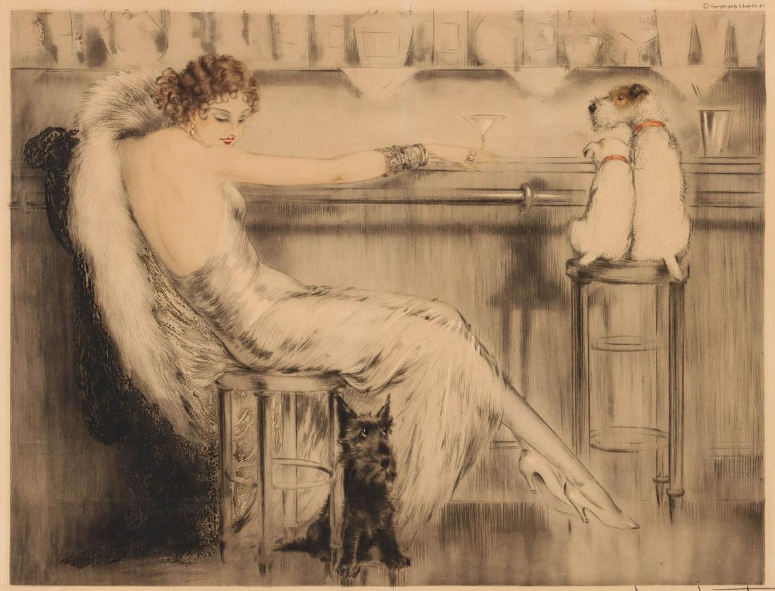 LOUIS ICART (1888-1950) PENCIL SIGNED ETCHING (1 of 13)