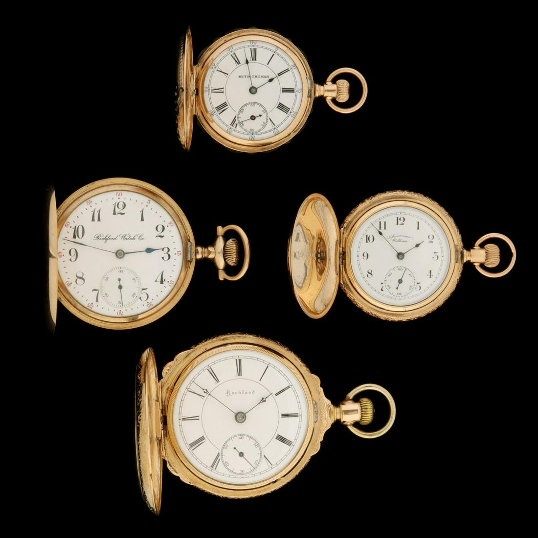 ROCKFORD, WALTHAM AND SETH THOMAS POCKET WATCHES (1 of 19)