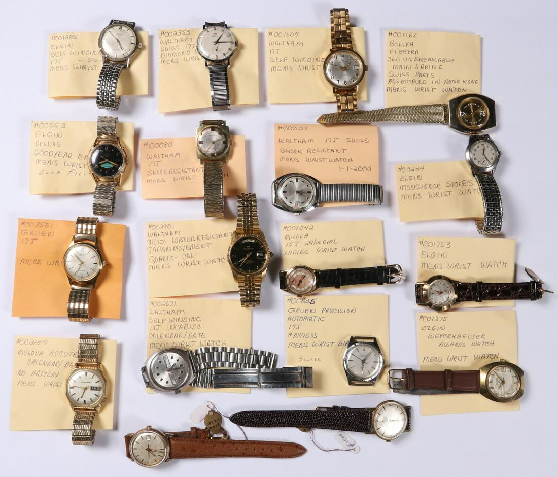 WALTHAM, ELGIN, GRUEN VINTAGE MEN'S WRIST WATCHES: Each watch is pictured with a written description that is believed to be accurate, but not guaranteed. No solid gold cases. We happily provide seamless in-house packing and shipping services on nearly