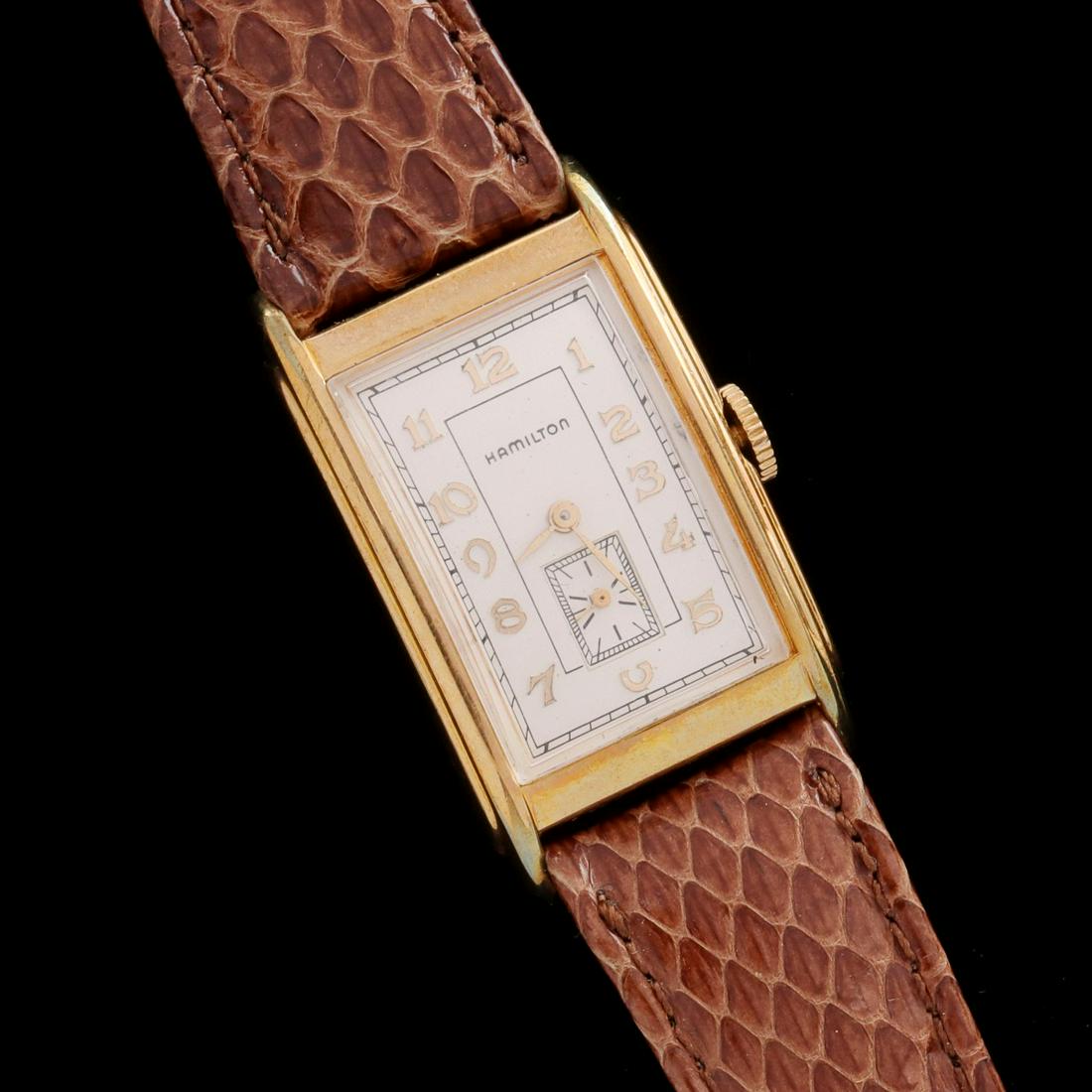 A HAMILTON 6080 COMMEMORATIVE TANK WRIST WATCH (1 of 12)