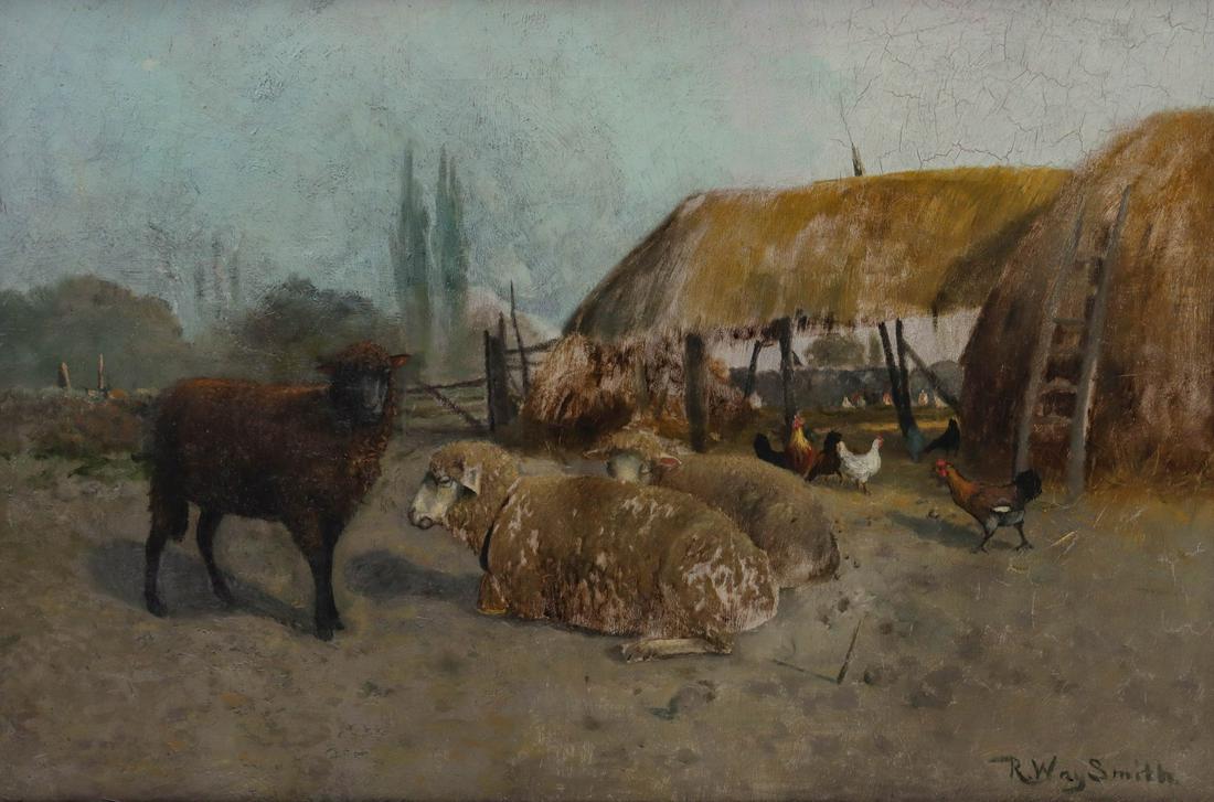 RUFUS WAY SMITH (1840-1900) OIL ON CANVAS (1 of 9)