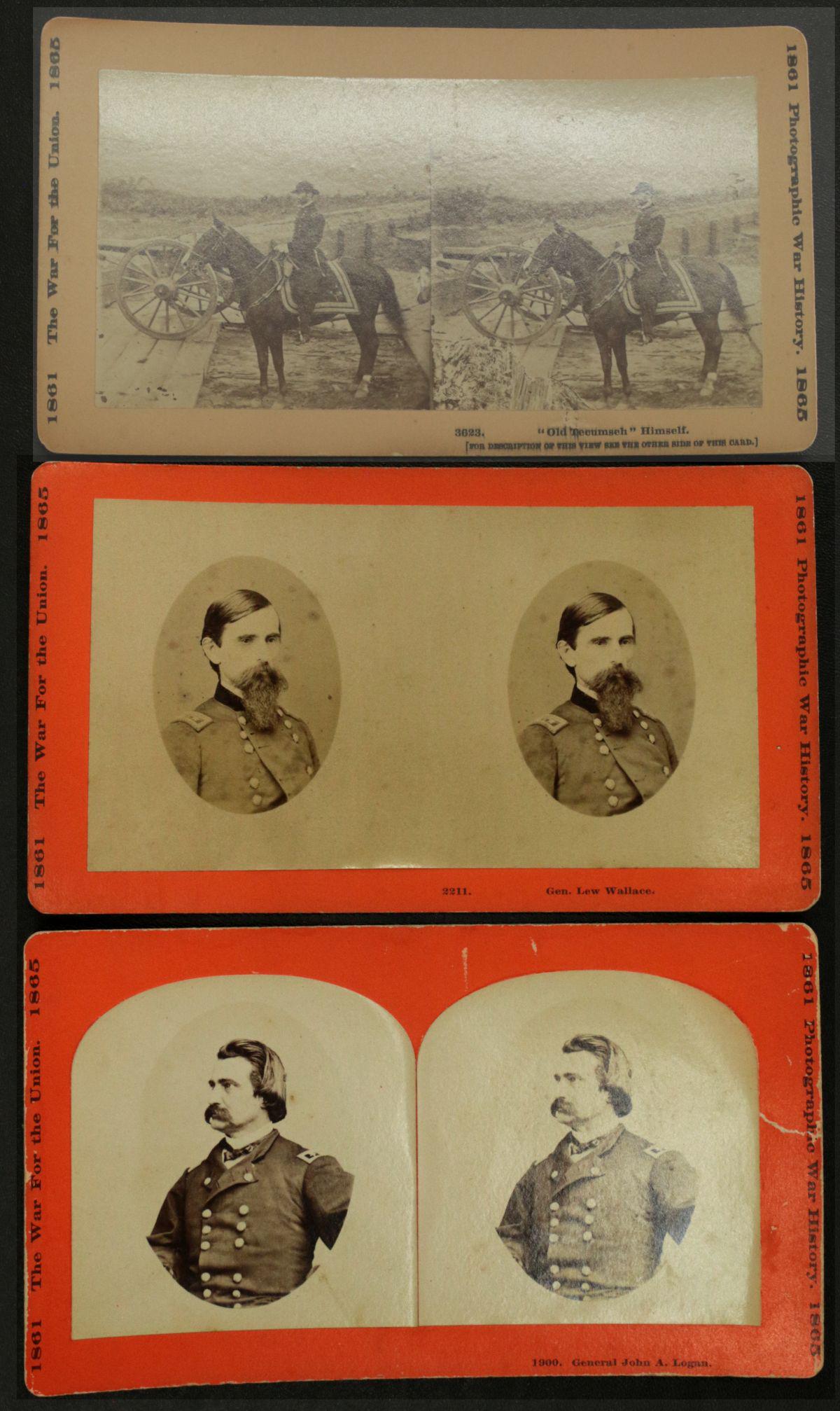 NINE TAYLOR & HUNTINGTON CIVIL WAR STEREO VIEWS (1 of 6)