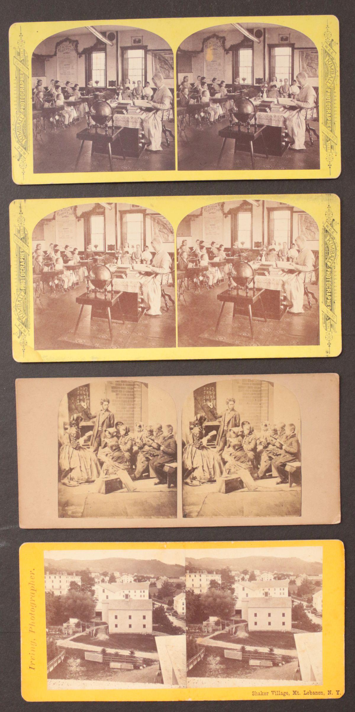 FOUR SHAKER SUBJECT REAL PHOTO STEREO VIEWS: The four examples as shown, two with information verso. We happily provide seamless in-house packing and shipping services on nearly everything we sell. Until further notice, we cannot offer internati