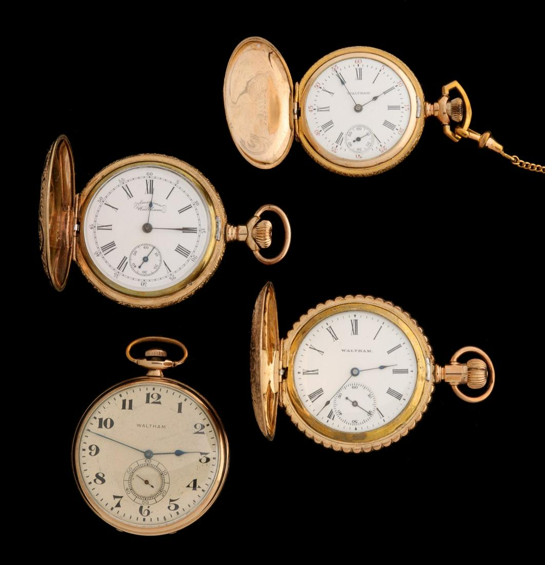 LADIES OPEN FACE & HUNTING CASE LAPEL WATCHES C. 1900 (1 of 13)