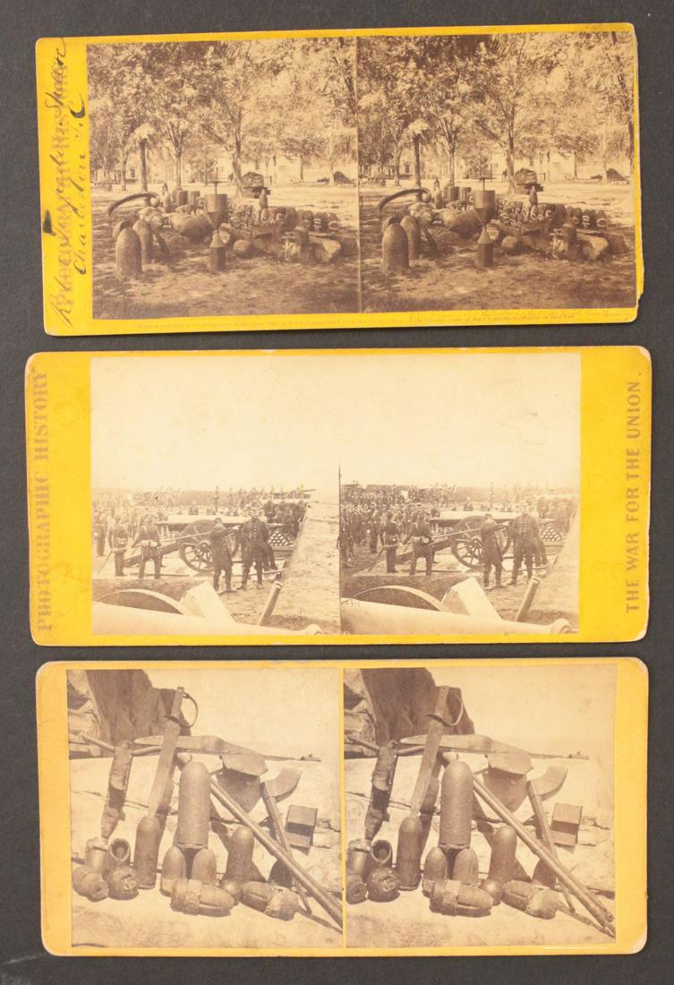 SIX GOOD CIVIL WAR SUBJECT REAL PHOTO STEREO VIEWS (1 of 4)