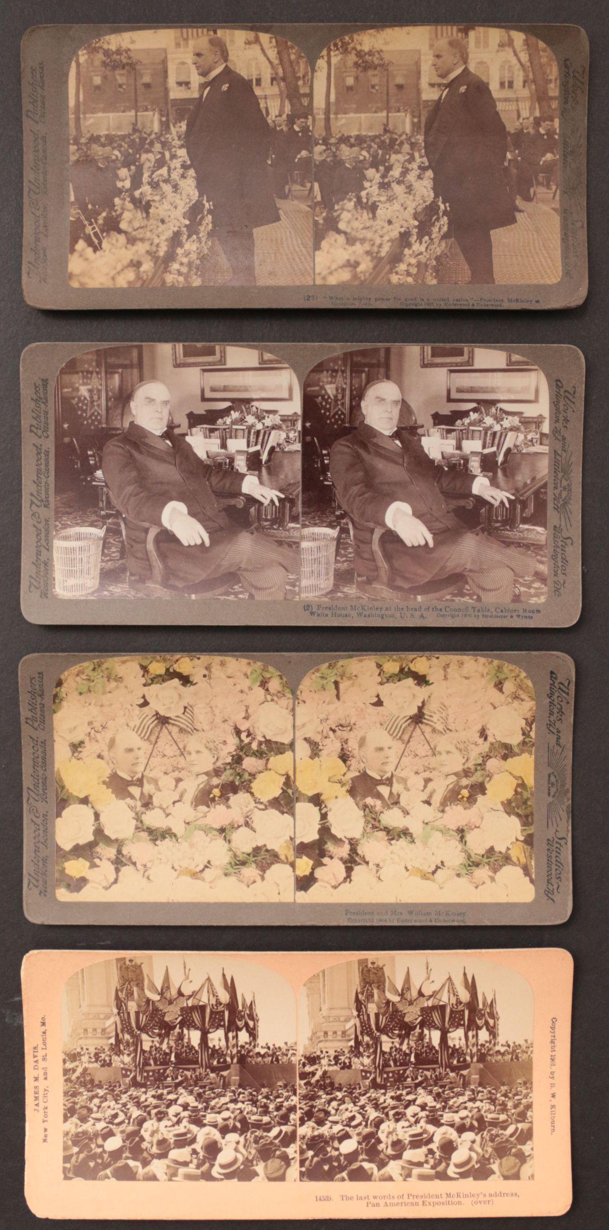A MIX OF 35 STEREO VIEWS: PRESIDENTS, FOREIGN, MISC. (1 of 18)