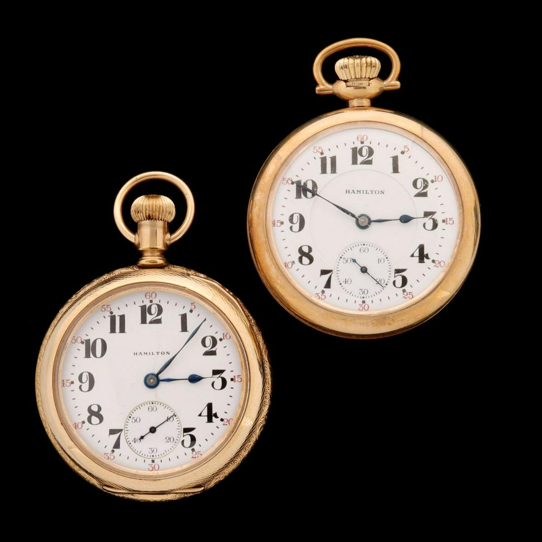 HAMILTON MODEL 992 AND 974 POCKET WATCHES (1 of 16)
