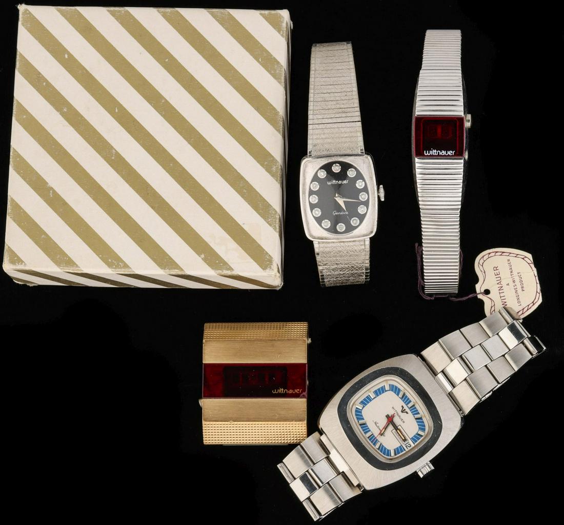 FOUR MID/LATE 20C. MEN'S WITTNAUER BRAND WRIST WATCHES (1 of 7)