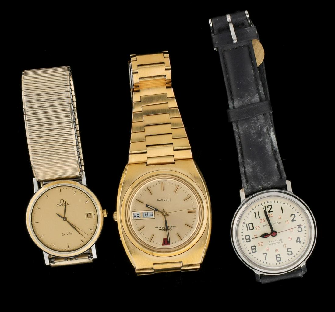OMEGA AND BULOVA ACCUTRON WRIST WATCHES (1 of 5)