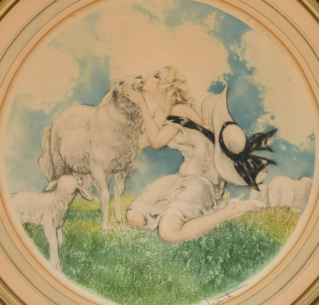 LOUIS ICART (1888-1950) PENCIL SIGNED ETCHING (1 of 11)