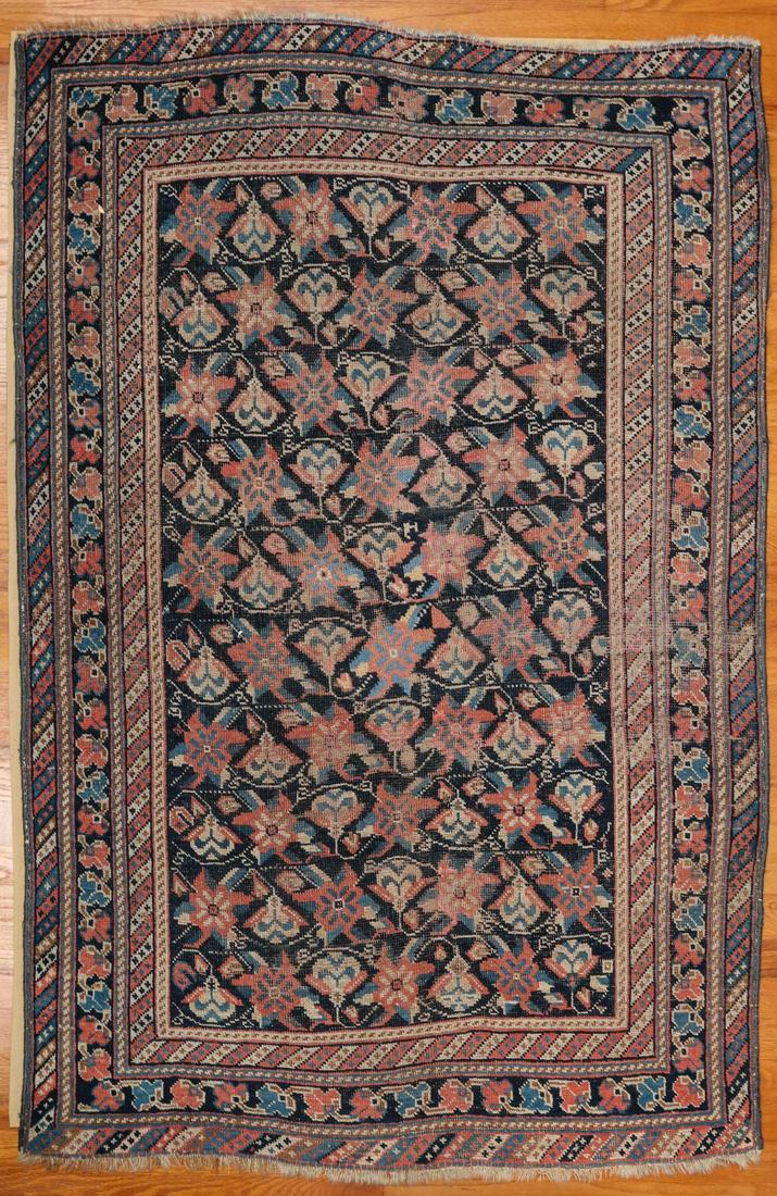 A HAND MADE SEMI ANTIQUE CAUCASIAN SCATTER RUG (1 of 6)