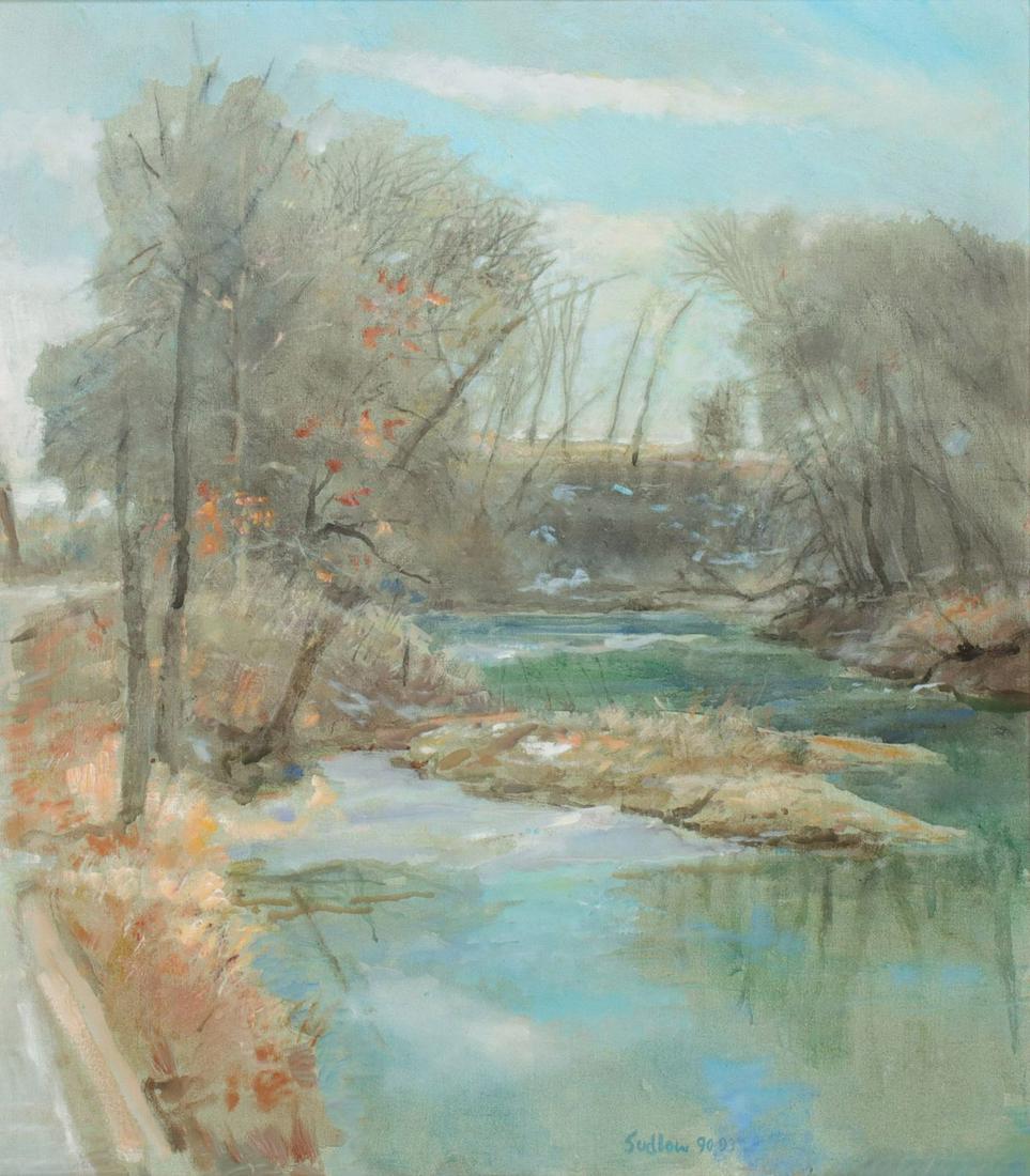 ROBERT SUDLOW (1920-2010) KANSAS OIL ON CANVAS (1 of 14)