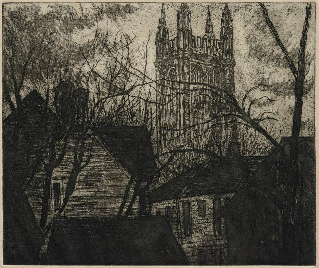 MARY HUNTOON (1896-1970) PENCIL SIGNED ETCHING (1 of 9)