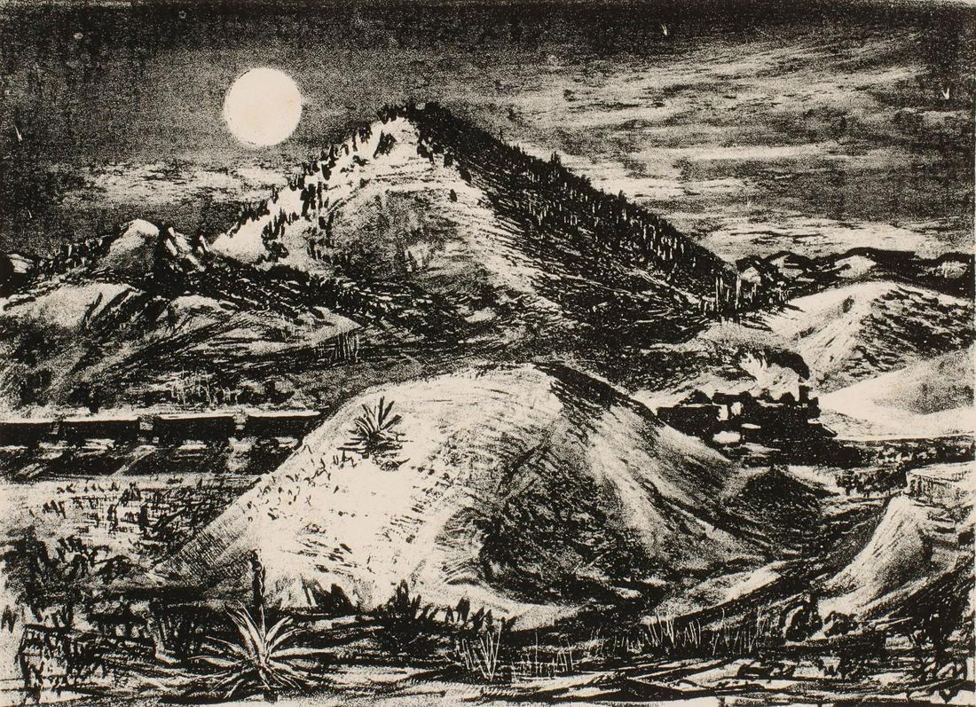 DELMAR PACHL (1912-1944) PENCIL SIGNED LITHOGRAPH (1 of 11)