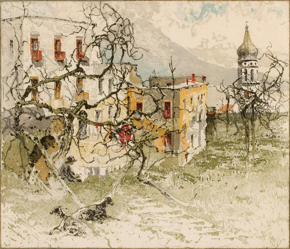 SHERRIE WOLF (B. 1952) PENCIL SIGNED COLOR ETCHING (1 of 11)