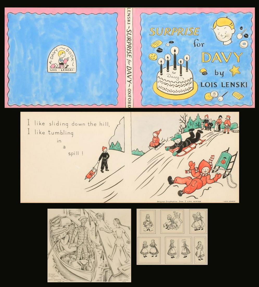 LOIS LENSKI (1893-1974) ORIGINAL ILLUSTRATION ART (1 of 20)