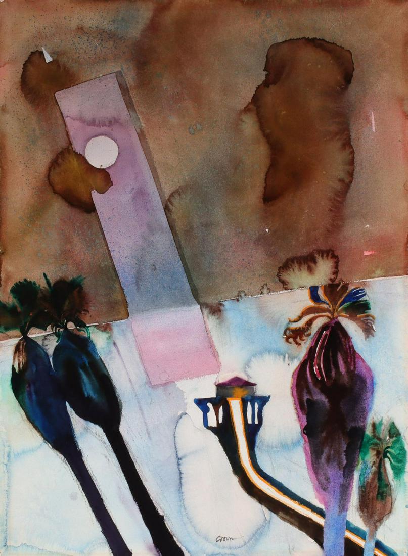 KEITH CROWN (1918-2010) WATERCOLOR ON PAPER (1 of 13)