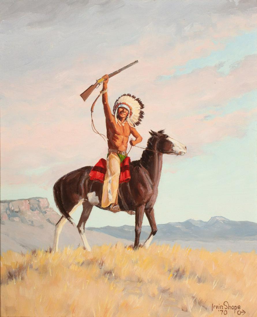 IRVIN 'SHORTY' SHOPE (1900 - 1977) OIL ON BOARD (1 of 10)