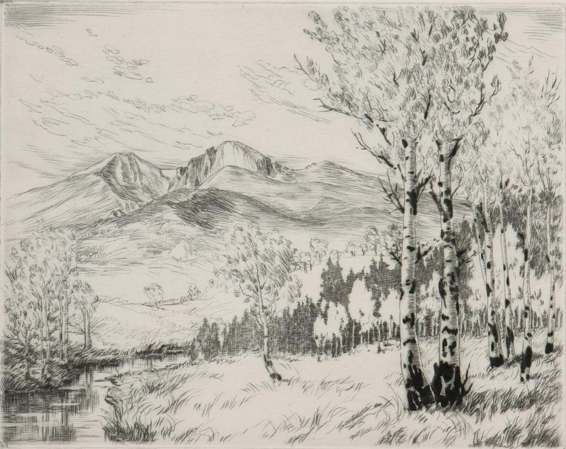 LYMAN BYXBE (1886-1980) PENCIL SIGNED ETCHING (1 of 11)