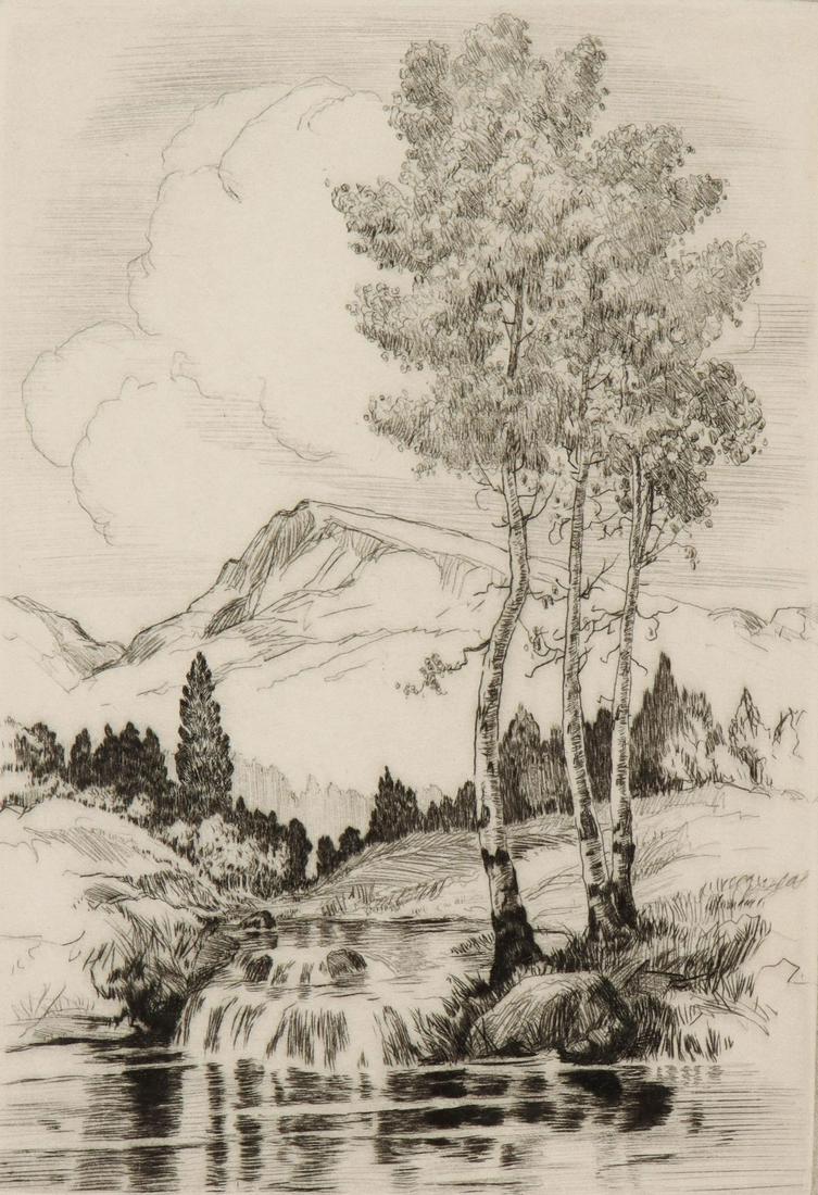 LYMAN BYXBE (1886-1980) PENCIL SIGNED ETCHING (1 of 11)