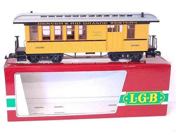 LEHMANN LGB DENVER & RIO GRANDE #3081 MINT IN BOX: Excellent, apparently unused, condition. From the estate of NFL Player Derrick Thomas.