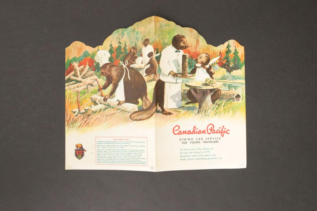 CANADIAN PACIFIC CHILDREN'S MENUS, BROCHURES, ETC (1 of 20)