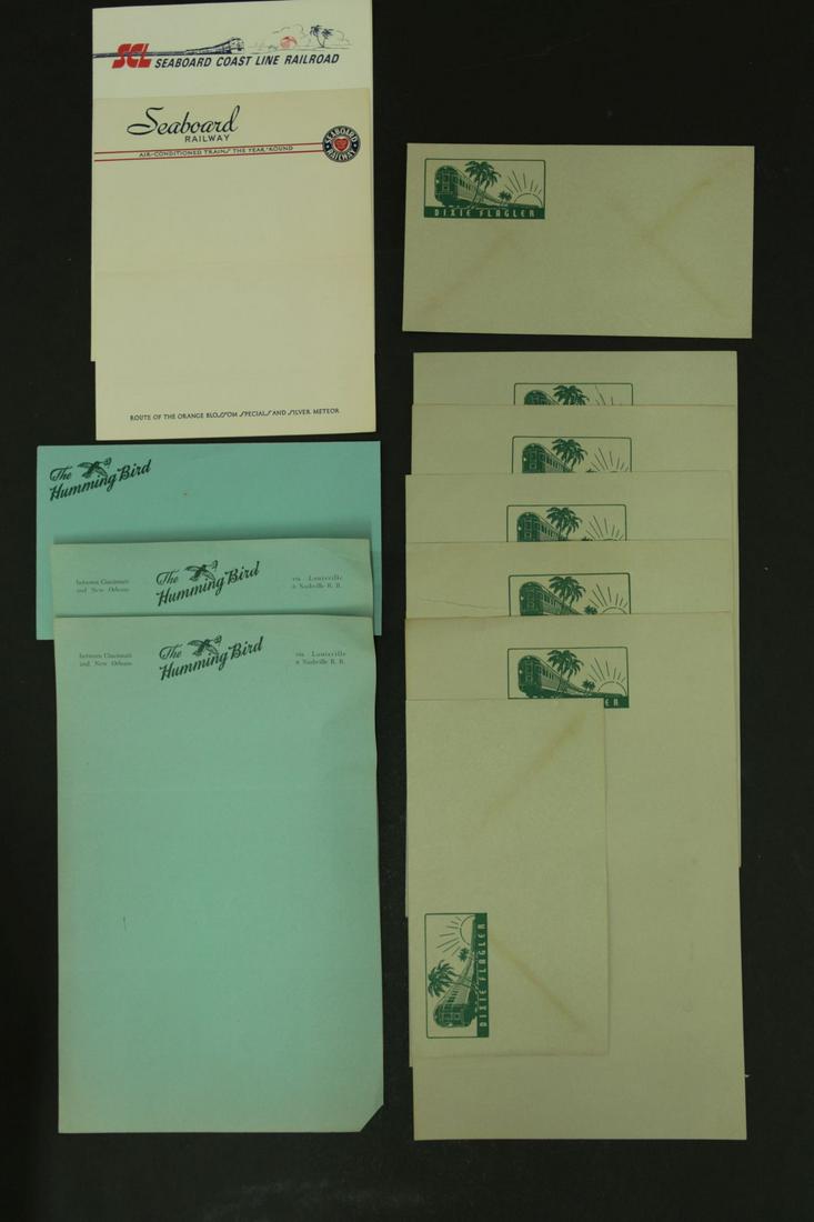 OVER 30 PCS SOUTHERN RAILROAD EN ROUTE STATIONERY (1 of 7)